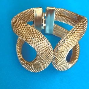 Gold cuff bracelet